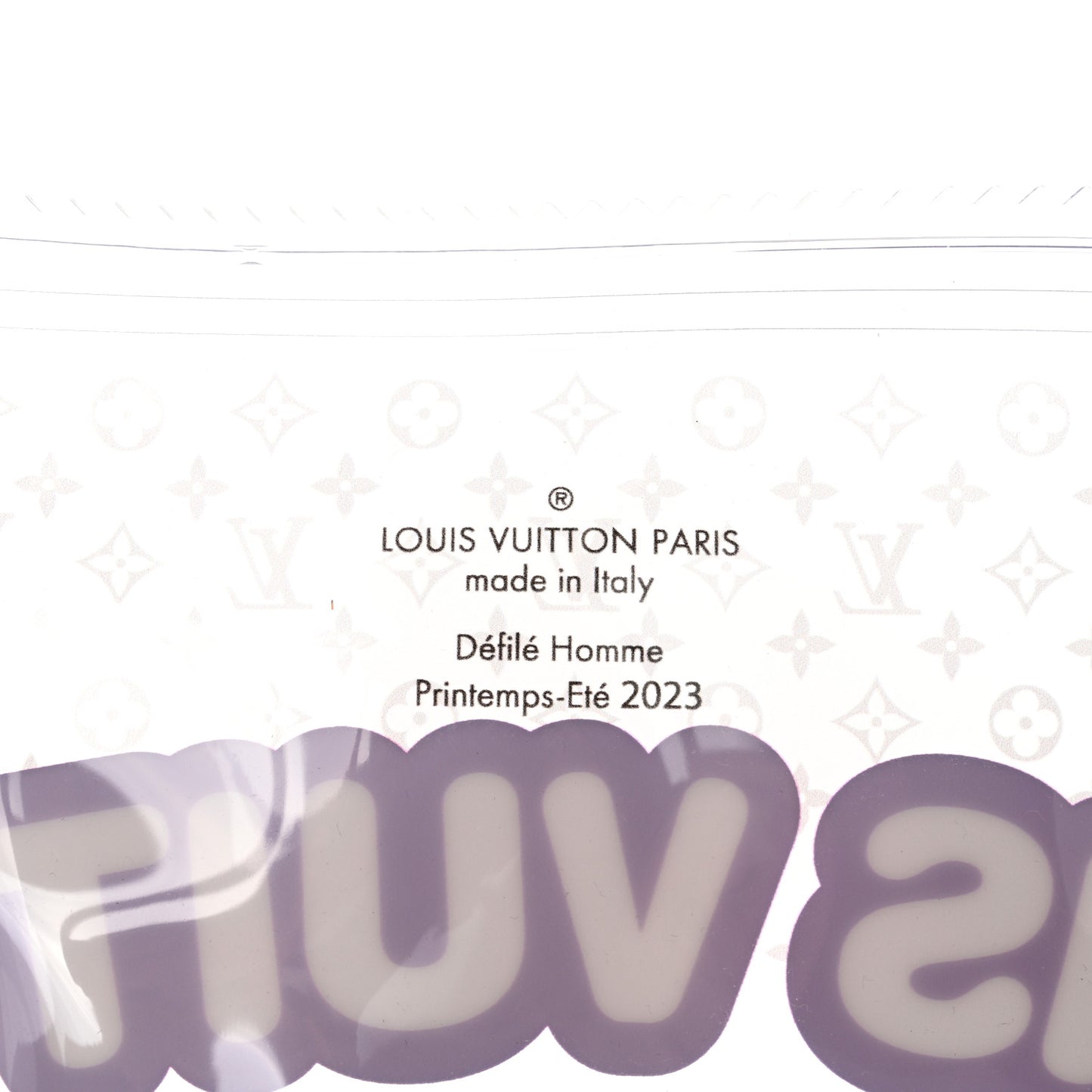 Calfskin Monogram Fortune Cookie Pouch Purple