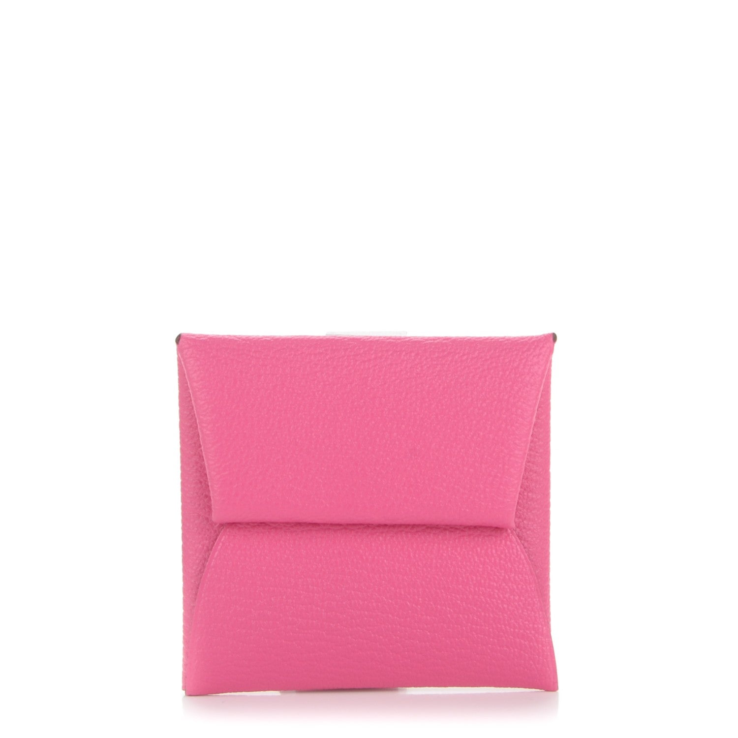 Hermes Chevre Mysore Bastia Coin Purse Rose Tyrien 1 of 7