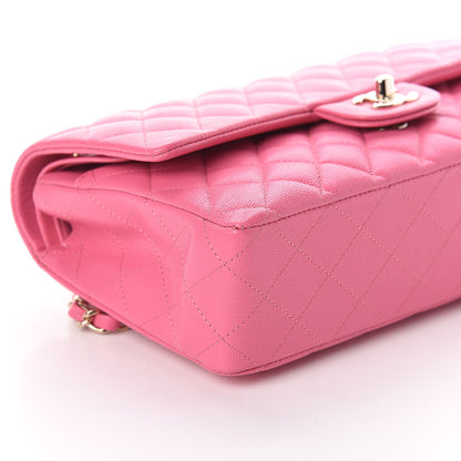 Chanel Caviar Quilted Medium Double Flap Pink 8 of 11