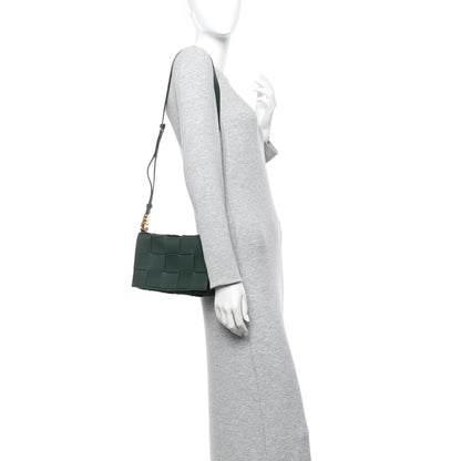 Bottega Veneta Grained Calfskin Maxi Intrecciato Cassette Crossbody Bag Raintree Green 2 of 12