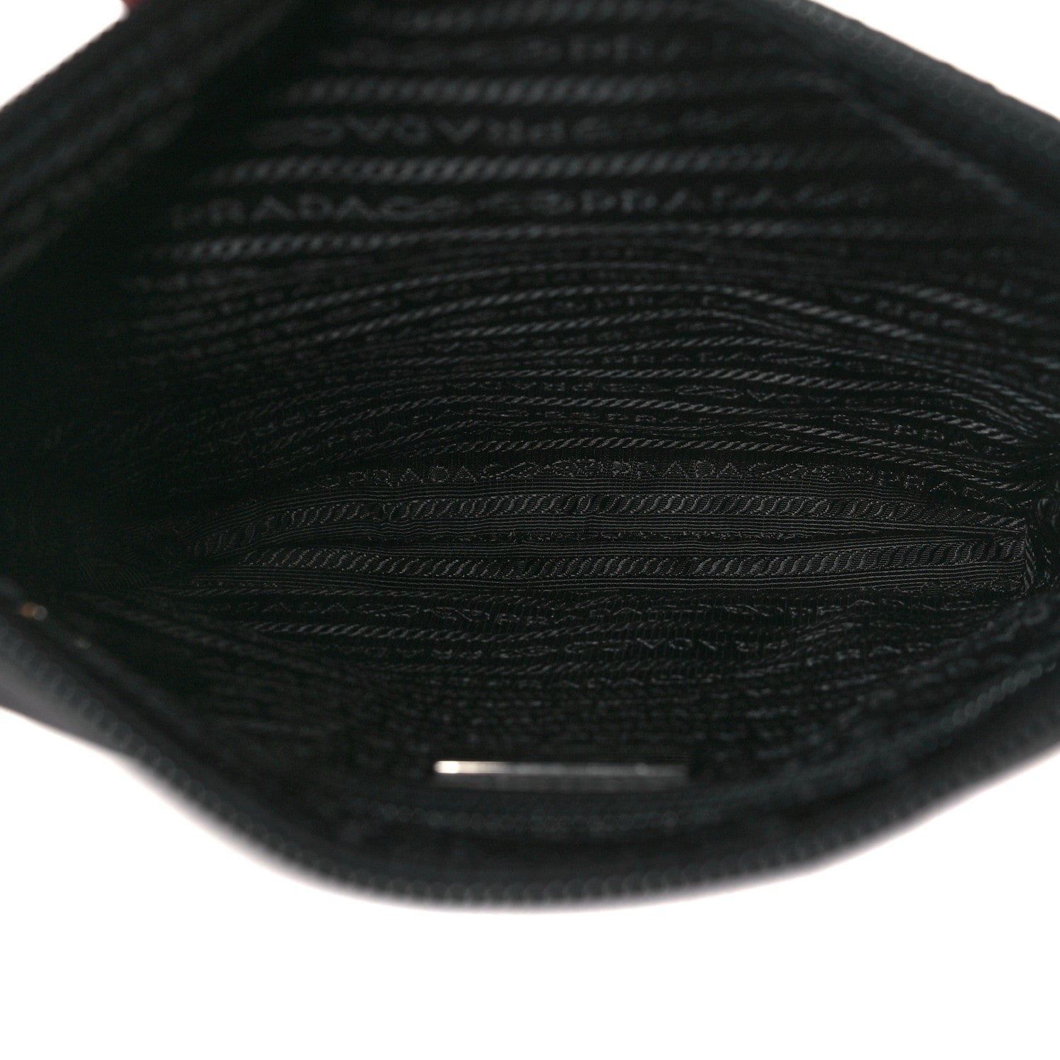 Prada Tessuto Nylon Saffiano Flat Messenger Bag Black 5 of 8