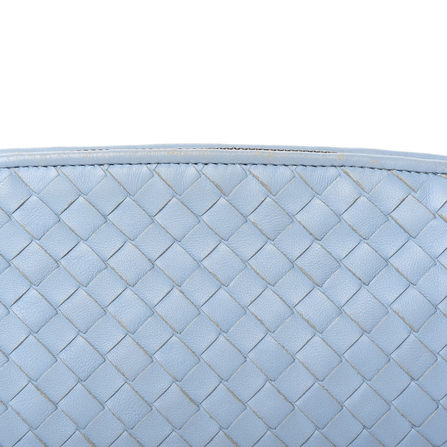Nappa Intrecciato Nodini Crossbody Messenger Ice