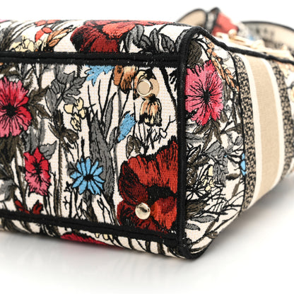 Christian Dior Canvas Embroidered Mille Fleurs Medium Lady D-Lite Multicolor 10 of 12