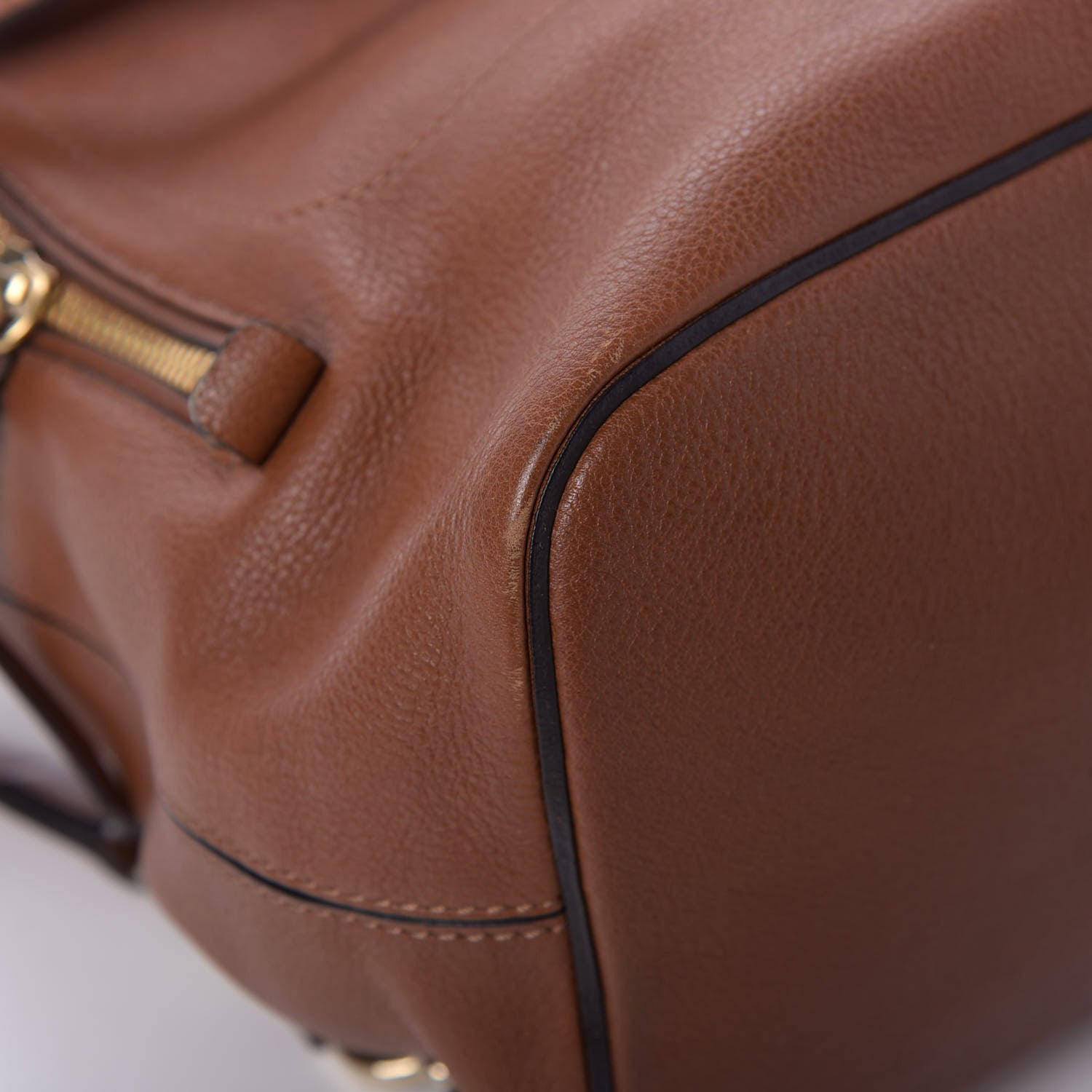 Chloe Suede Calfskin Small Faye Backpack Tobacco 10 of 12
