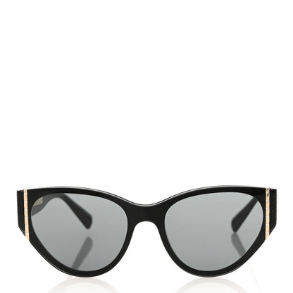 Chanel Acetate Cat Eye Sunglasses 6054 Black 2 of 7
