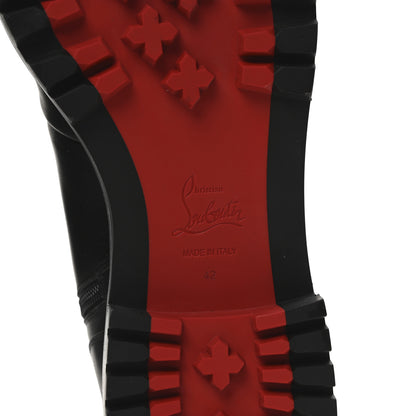 Christian Louboutin Calfskin Spikes TS Croc Flat Boots 42 Black 7 of 9