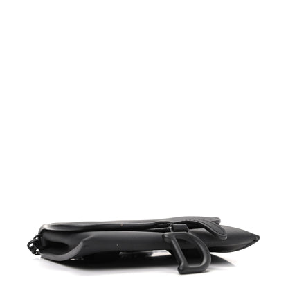 Christian Dior Ultra Matte Calfskin Nano Saddle Chain Pouch Black 4 of 7