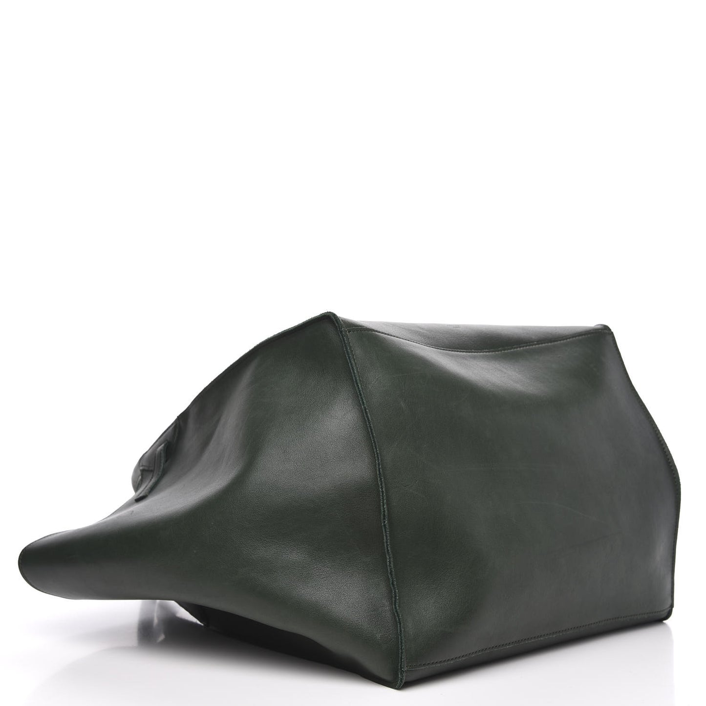Smooth Calfskin Medium Big Bag Dark Green