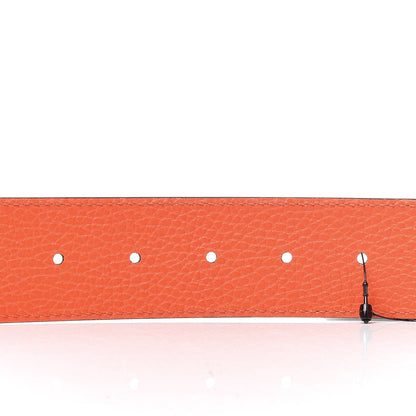 Gucci Calfskin 1973 Reversible Belt 90 36 Orange Black 7 of 7