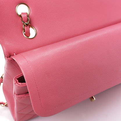 Chanel Caviar Quilted Medium Double Flap Pink 12 of 13