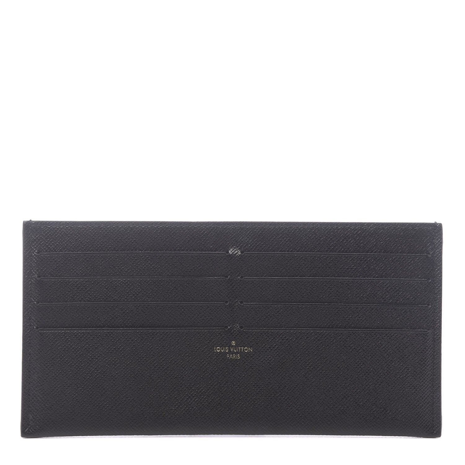 Louis Vuitton Calfskin Felicie Chain Wallet Card Holder Insert Black 1 of 6