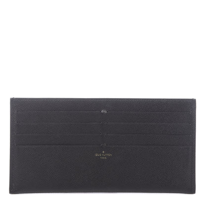 Louis Vuitton Calfskin Felicie Chain Wallet Card Holder Insert Black 1 of 6