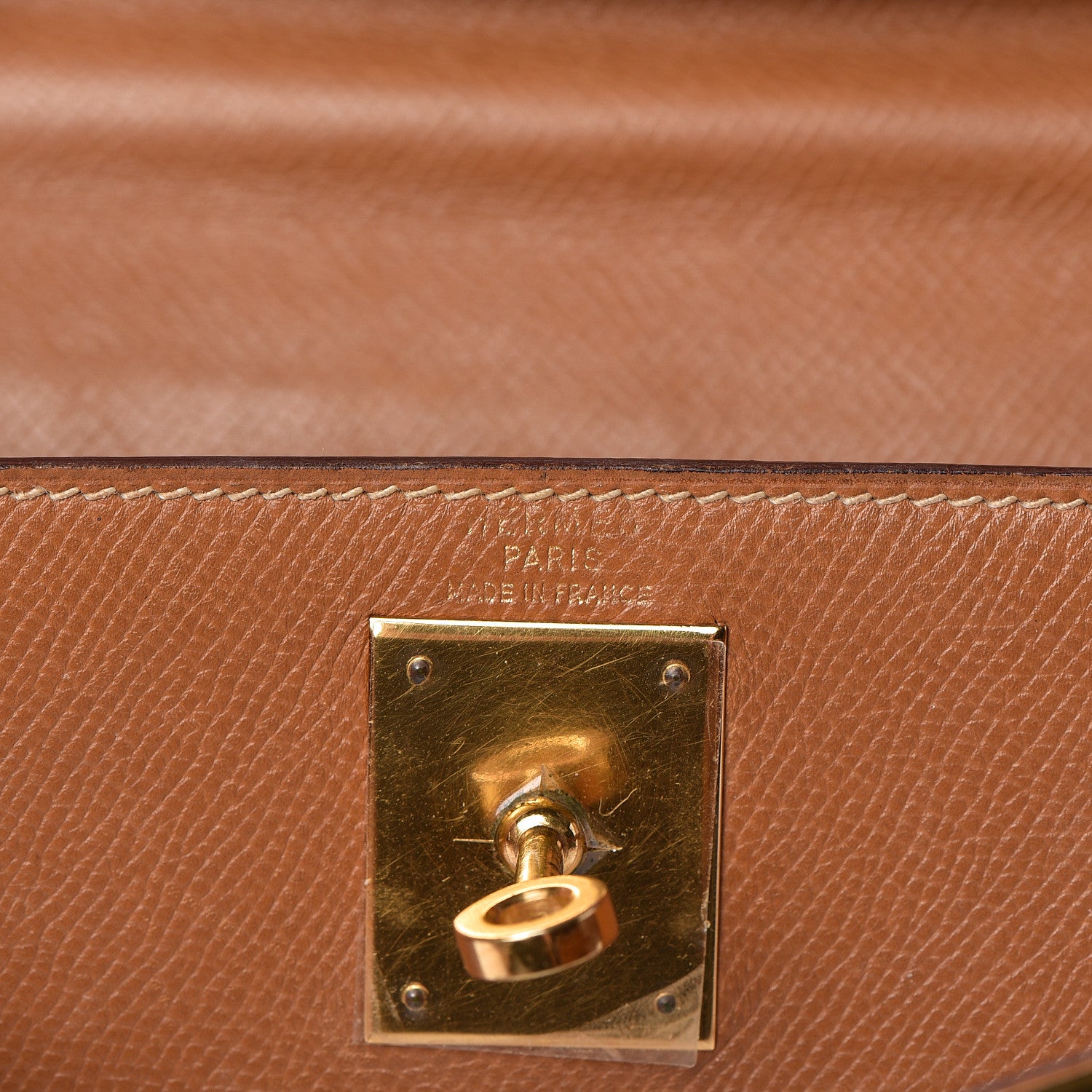 Hermes Courchevel Kelly Sellier 28 Gold 19 of 49