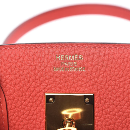 Hermes Togo Birkin 30 Rouge Pivoine 21 of 34