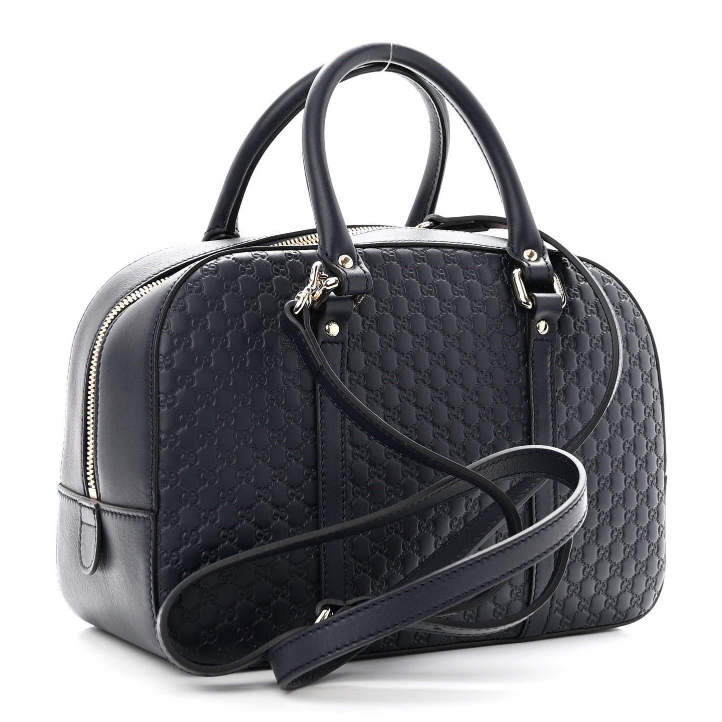 Microguccissima Medium Crossbody Bag Blue