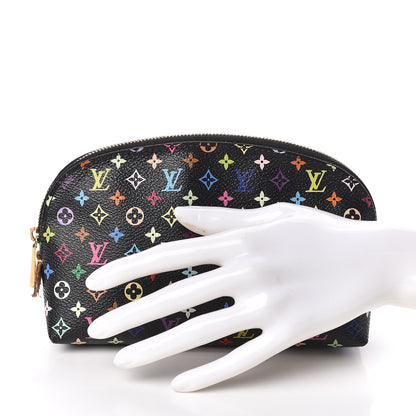 Louis Vuitton Monogram Multicolor Cosmetic Pouch Black Grenade 2 of 7