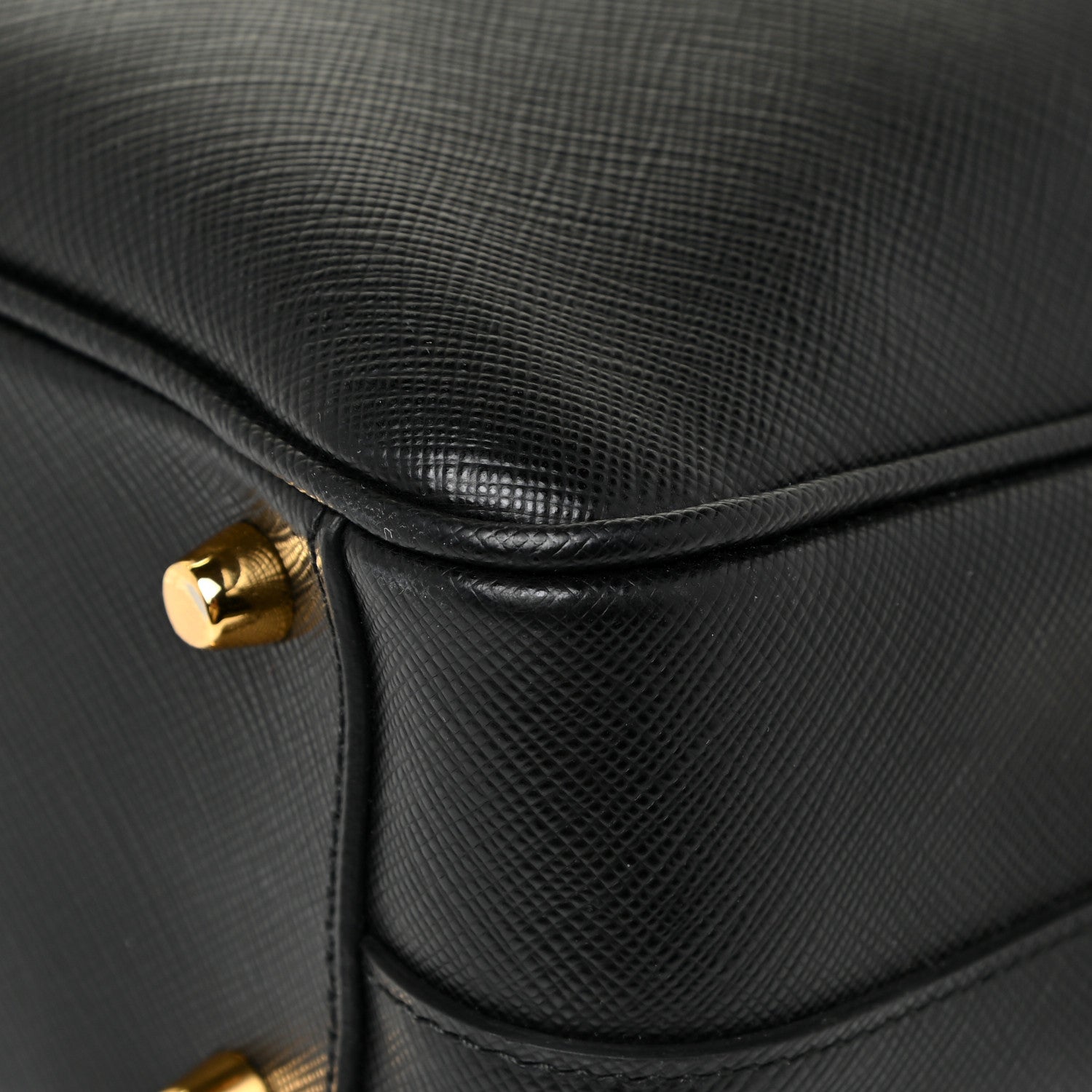 Prada Saffiano Lux Bauletto Black 10 of 13