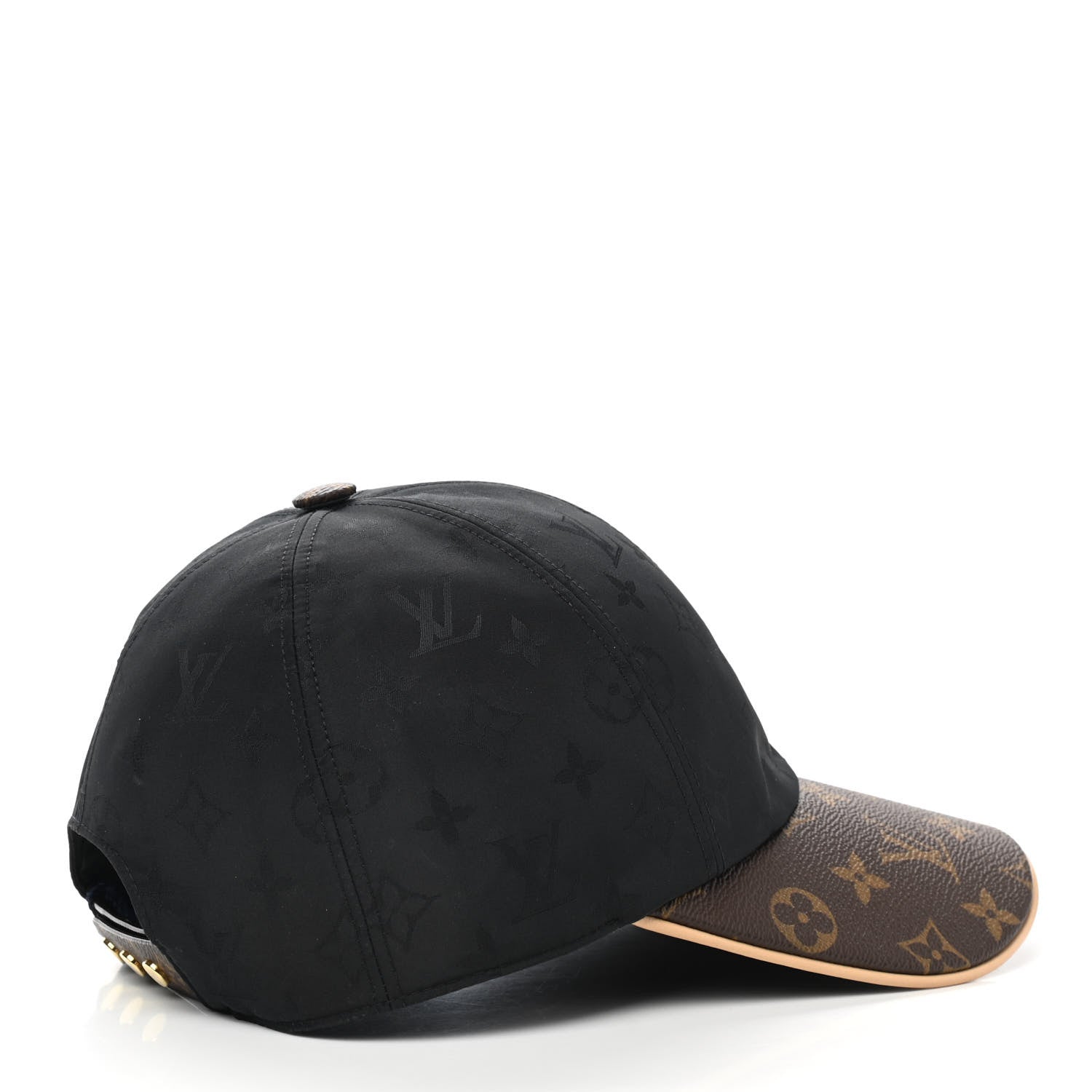 Louis Vuitton Polyester Silk Monogram LV Get Ready Cap M Black 5 of 8