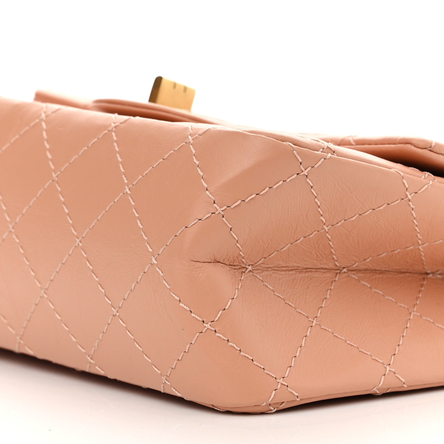 Chanel Aged Calfskin Quilted 2.55 Reissue Mini Flap Beige 10 of 11