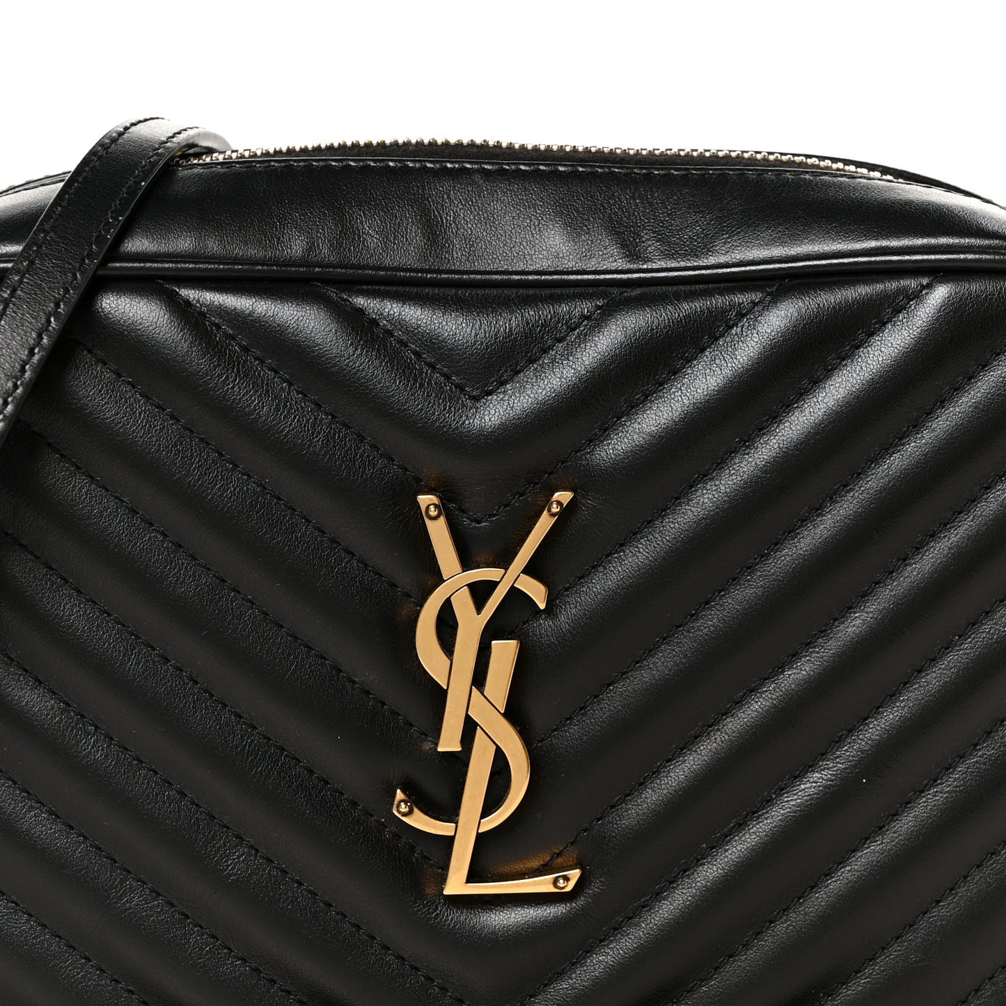 Calfskin Matelasse Monogram Lou Camera Bag Black