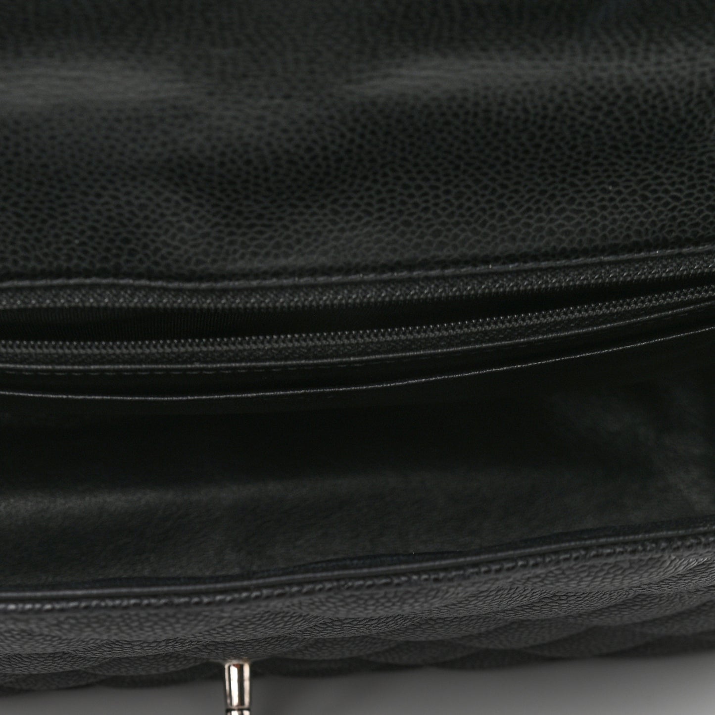 Caviar Quilted Jumbo Single Flap Black