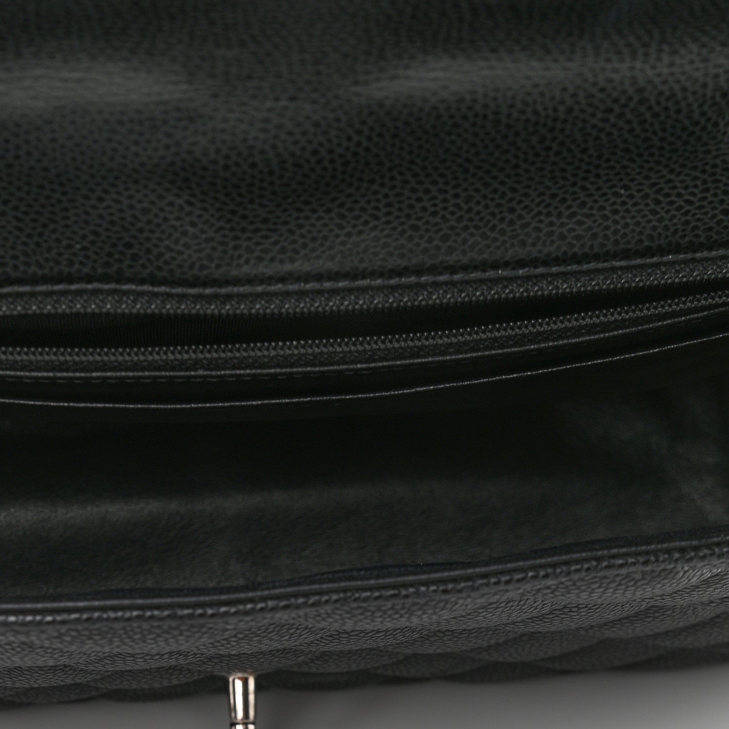 Chanel Caviar Quilted Jumbo Single Flap Black 5 of 11