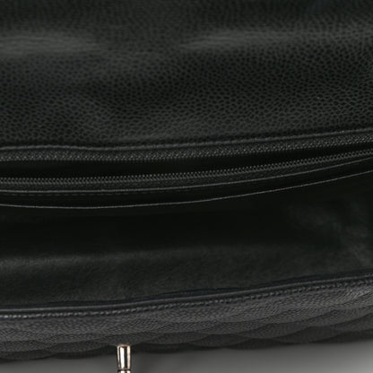 Chanel Caviar Quilted Jumbo Single Flap Black 5 of 11