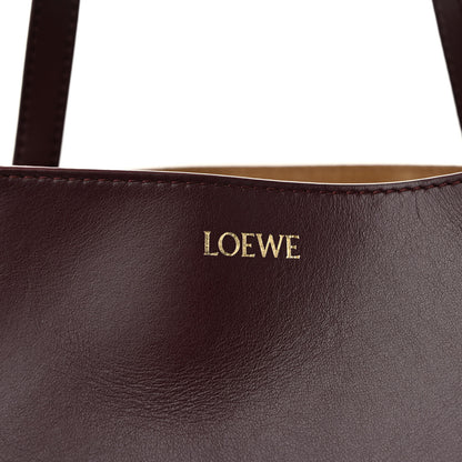 Loewe Shiny Calfskin Medium Puzzle Fold Tote Dark Burgundy 6 of 10
