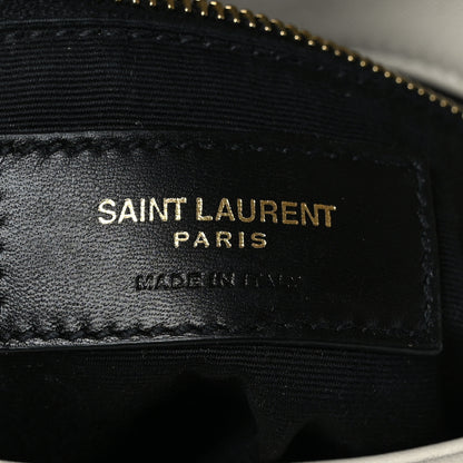 Saint Laurent Lambskin Quilted Toy Loulou Puffer Monogram Chain Satchel Crema Soft 6 of 10