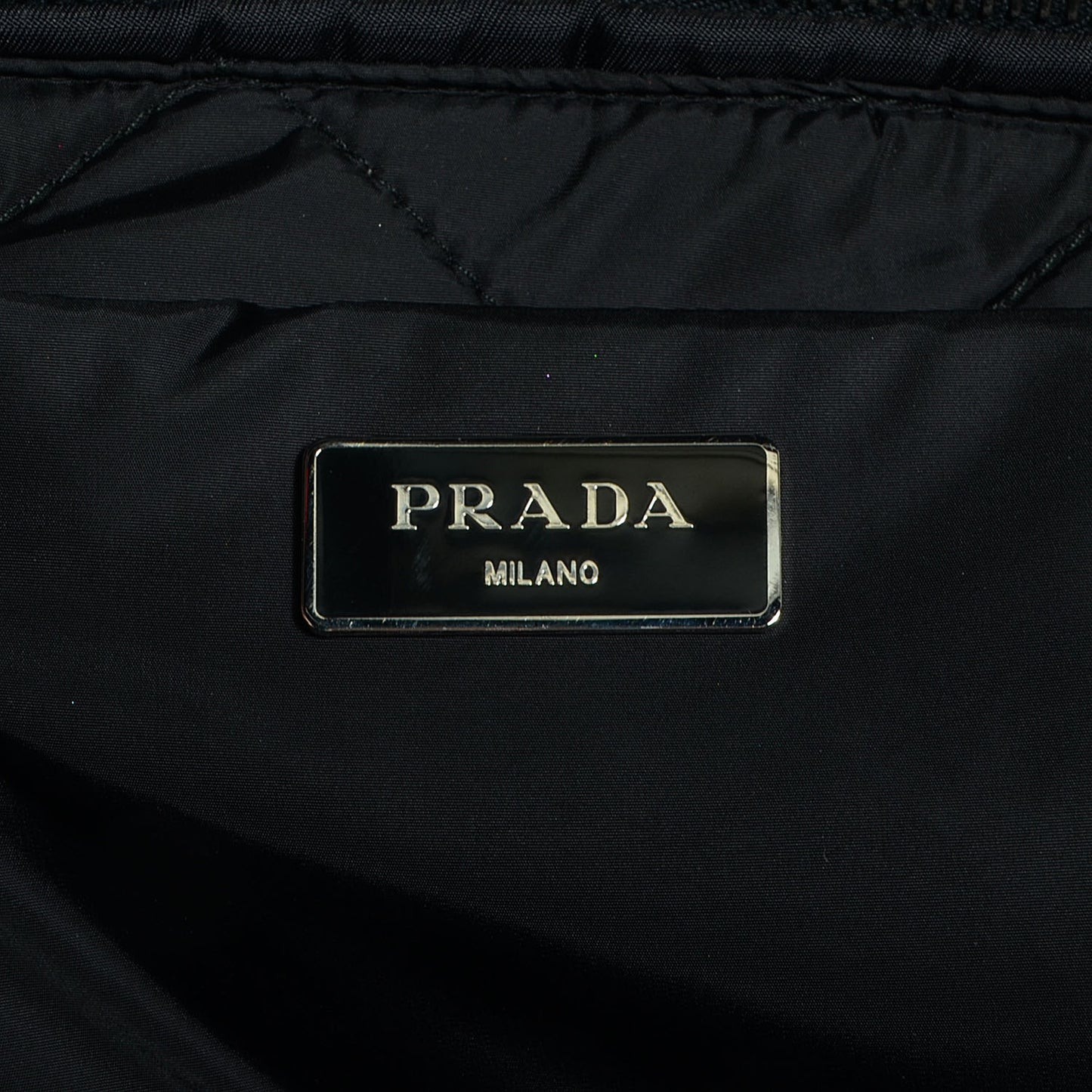 Tessuto Nylon Bomber Tote Nero Black