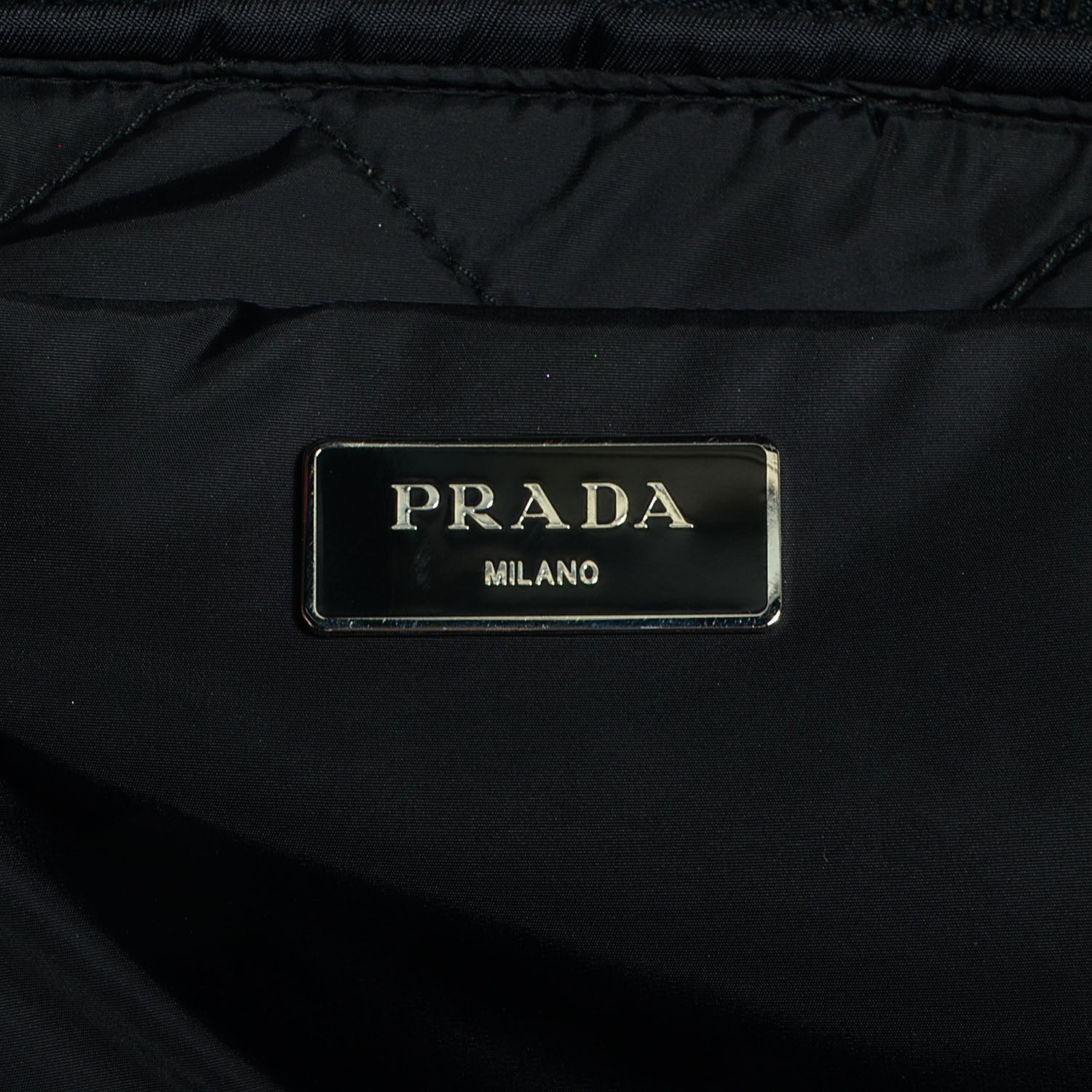 Prada Tessuto Nylon Bomber Tote Nero Black 6 of 12