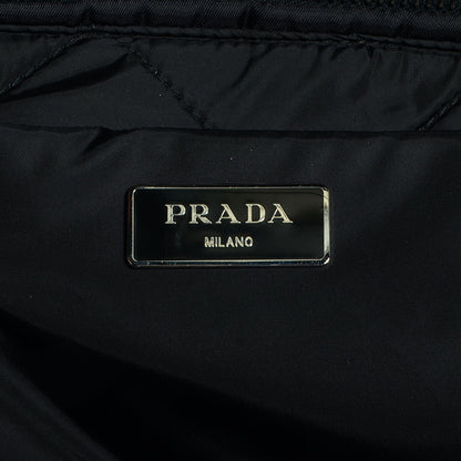 Prada Tessuto Nylon Bomber Tote Nero Black 6 of 12