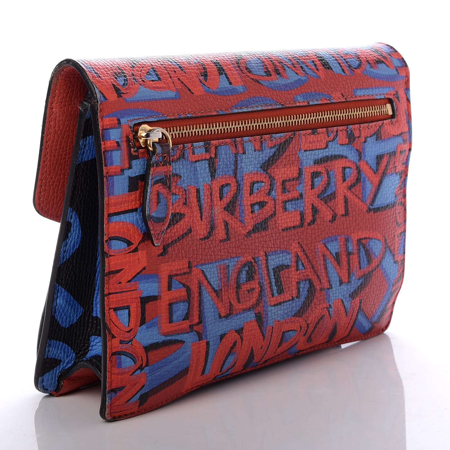 Burberry Calfskin Graffiti Print Small Macken Crossbody Bag Black 3 of 9