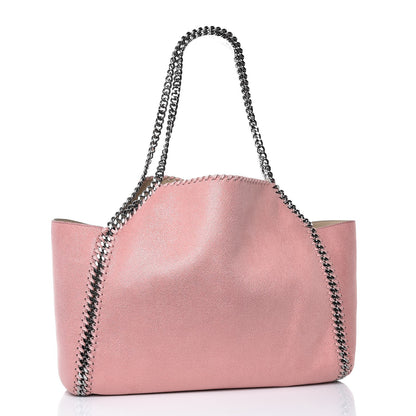 Stella McCartney Shaggy Deer Falabella Reversible Tote Blush Pink Beige 3 of 7