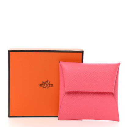 Hermes Epsom Bastia Coin Purse Rose Azalee 8 of 8