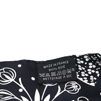 Hermes Silk Les Leopards Twilly Black White 3 of 3