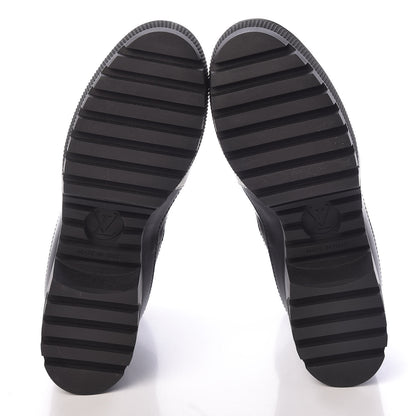 Louis Vuitton Calfskin Technical Nylon Laureate Platform Desert Boot 37.5 Black White 5 of 9