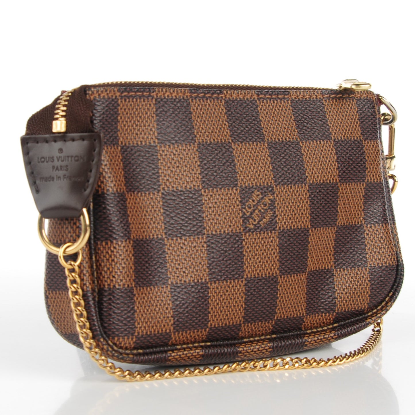 Damier Ebene Complice Trunks and Bags Mini Pochette Accessories Red