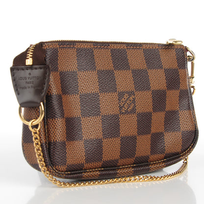 Louis Vuitton Damier Ebene Complice Trunks and Bags Mini Pochette Accessories Red 3 of 8