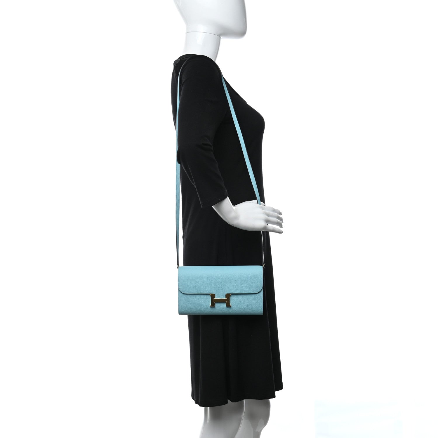 Hermes Epsom Constance Wallet To Go Bleu Atoll 2 of 11