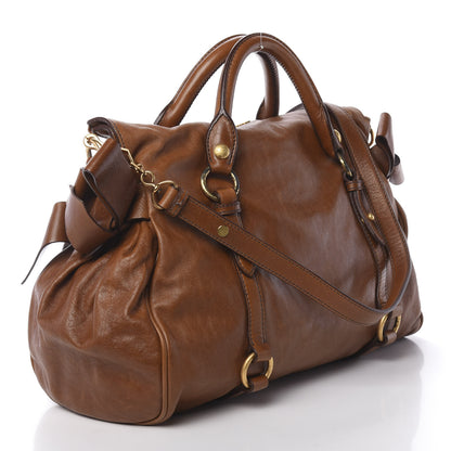 Miu Miu Vitello Medium Bow Bag Palissandro 4 of 15