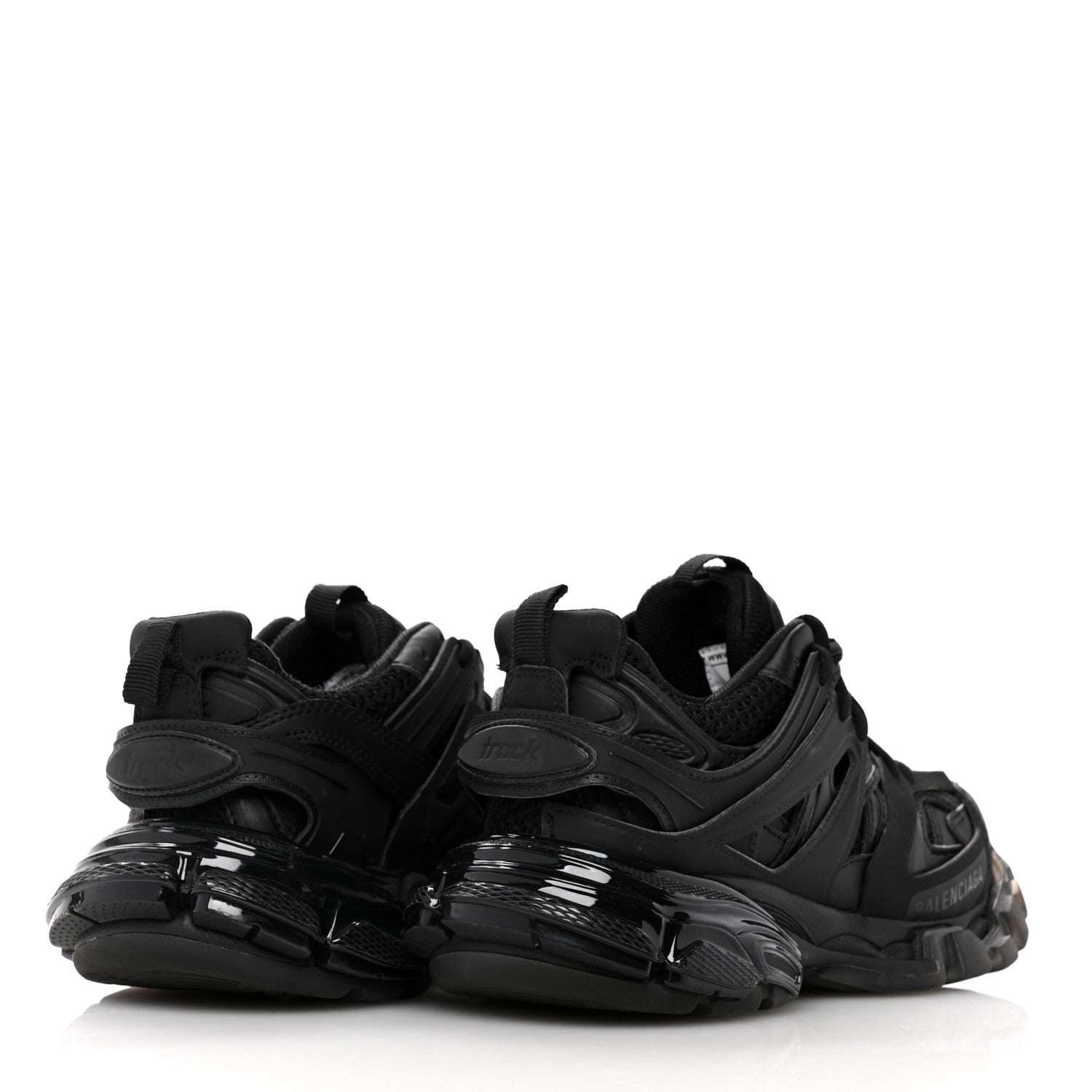 Balenciaga Rubber Mesh Fabric Womens Track Sneakers 36 Black 5 of 8