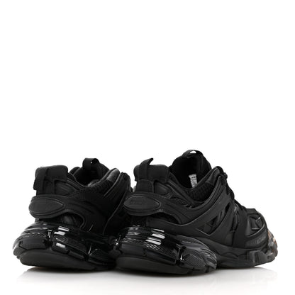 Balenciaga Rubber Mesh Fabric Womens Track Sneakers 36 Black 5 of 8