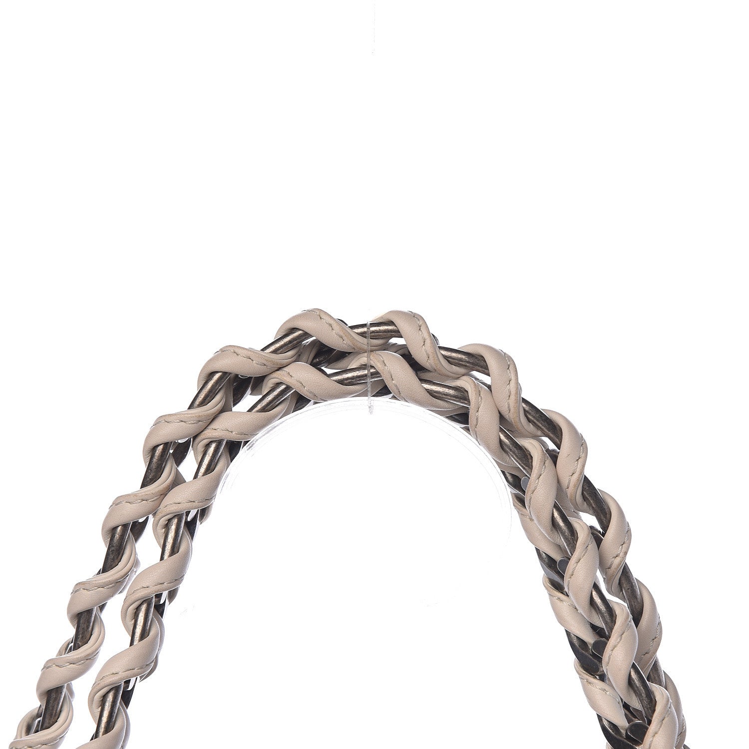 Chanel Calfskin Large East West Modern Chain Tote White 9 of 14