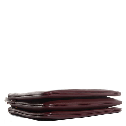 Celine Lambskin Small Trio Crossbody Bag Burgundy 4 of 8