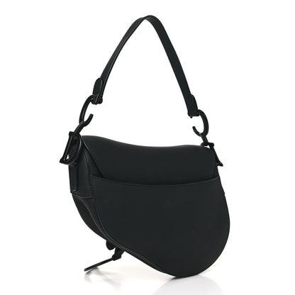 Christian Dior Ultra Matte Calfskin Saddle Bag Black 3 of 10