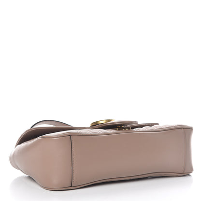 Gucci Calfskin Matelasse Small GG Marmont Shoulder Bag Porcelain Rose 4 of 9
