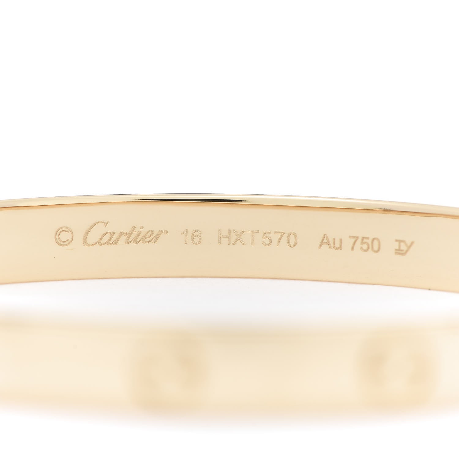Cartier 18K Yellow Gold LOVE Bracelet 16 4 of 6