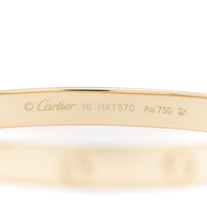 Cartier 18K Yellow Gold LOVE Bracelet 16 4 of 6