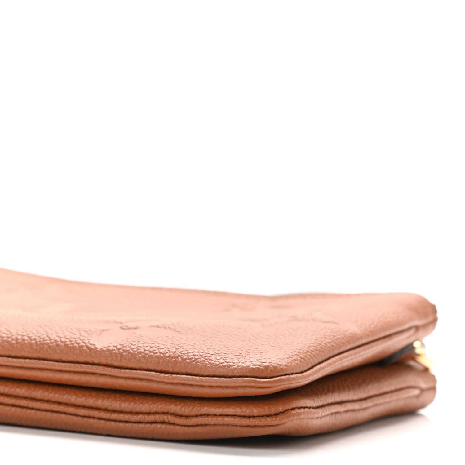 Louis Vuitton Empreinte Monogram Giant Double Zip Pochette Caramel 10 of 11